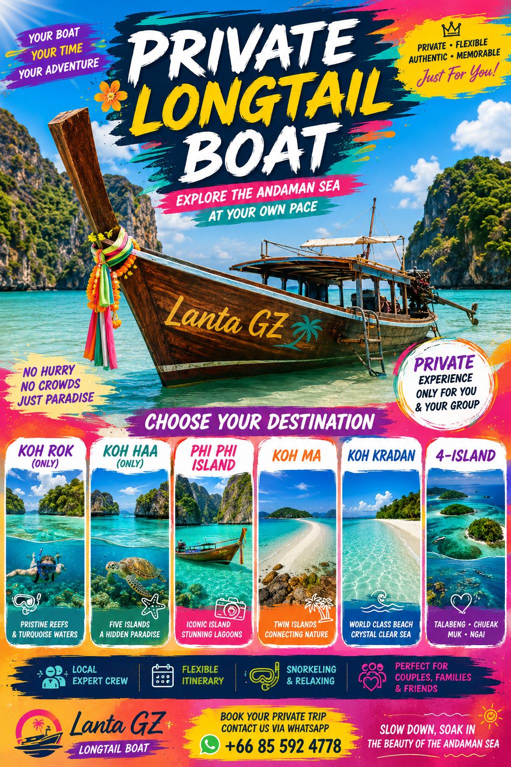 Private Longtail boat
